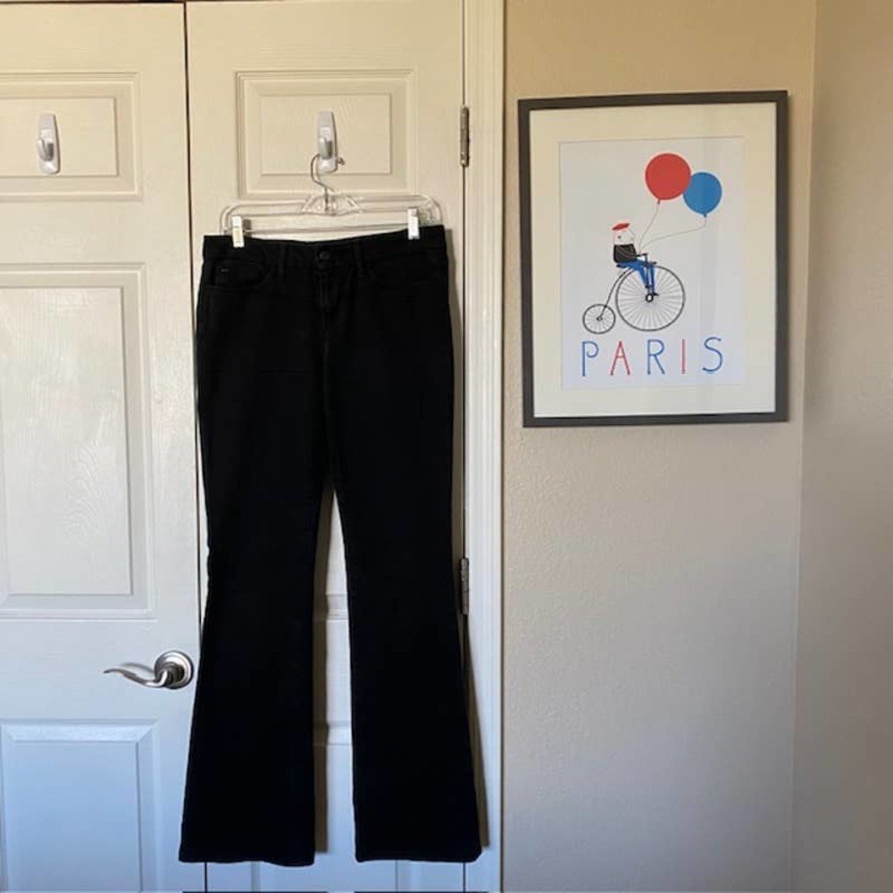 Joe's Jeans Honey‎ Bootcut 29W Black Rhinestone Back Pockets